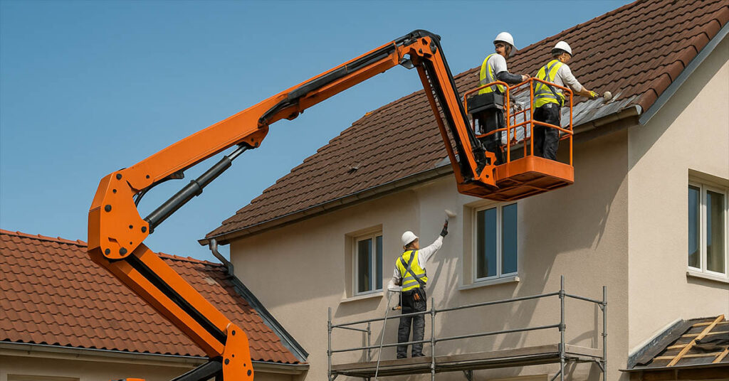 Travaux en hauteur avec accès technique